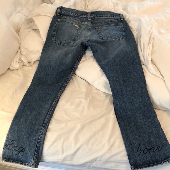 💥Flash Sale!💥R&B X Boyfriend Embroidered Jeans - Picture 6 of 8